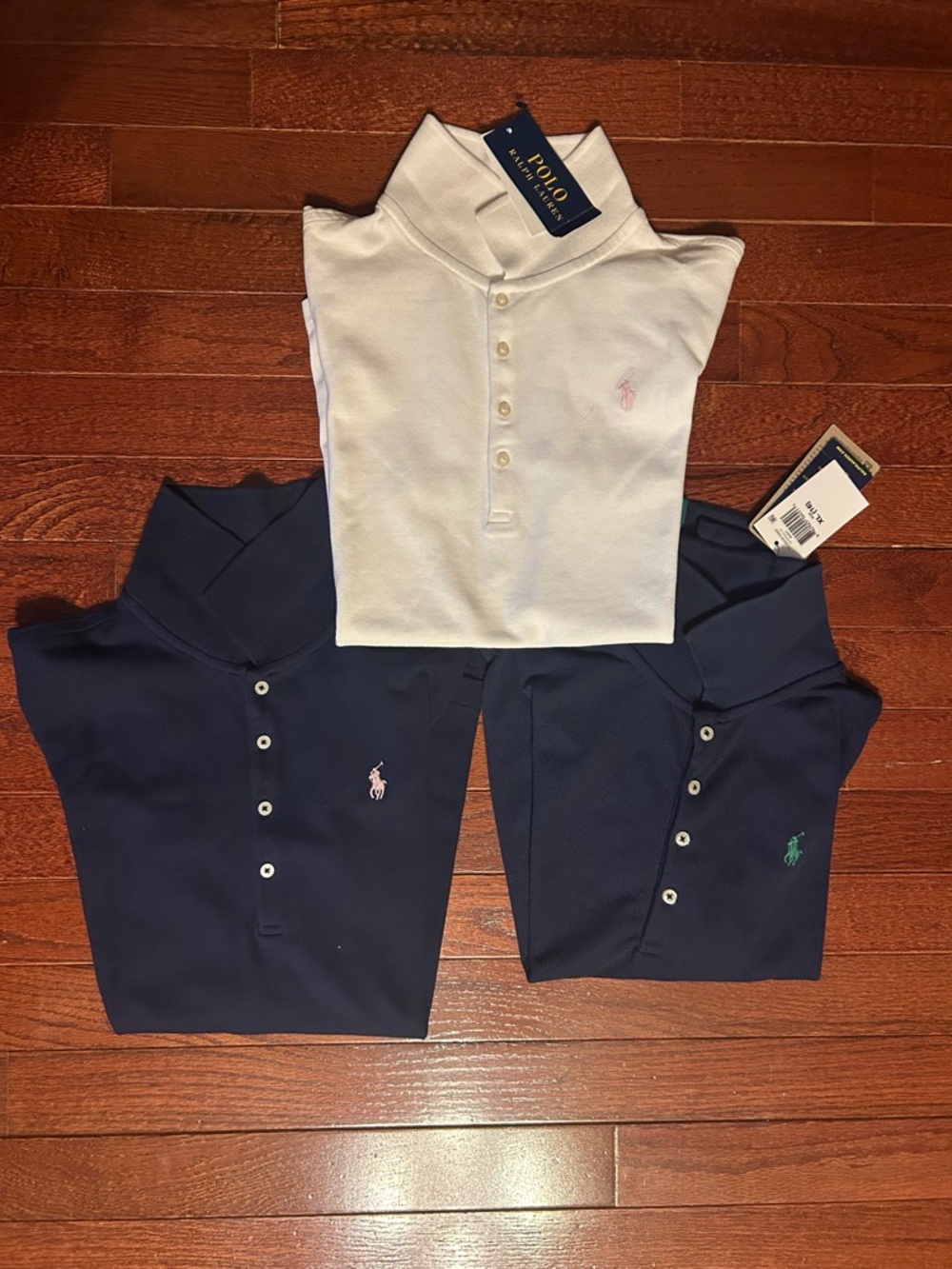 Ralph Lauren Kids Polo Pack - White and Navy Polos with Embroidered Pony